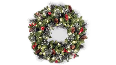 National Tree Company 24-in Outdoor Green Spruce Wreath