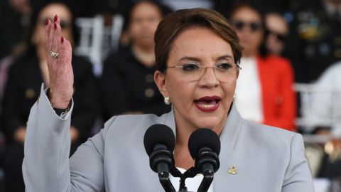 La presidenta de Honduras, Xiomara Castro.