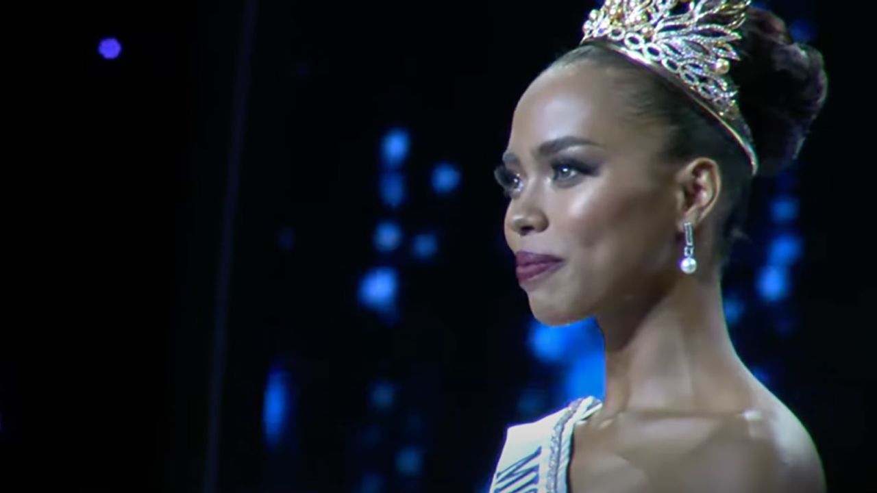 In a screengrab taken from a video, Chelsea Manalo is crowned as Miss Universe Philippines.
