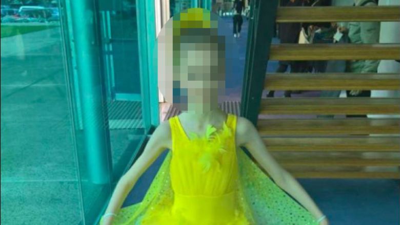 Images tendered to the court showed the girl in colorful ballet costumes.  CNN has obscured the girls face to protect her identity.