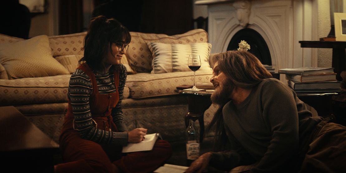 Melissa Barrera and Tommy Dewey in "Your Monster."