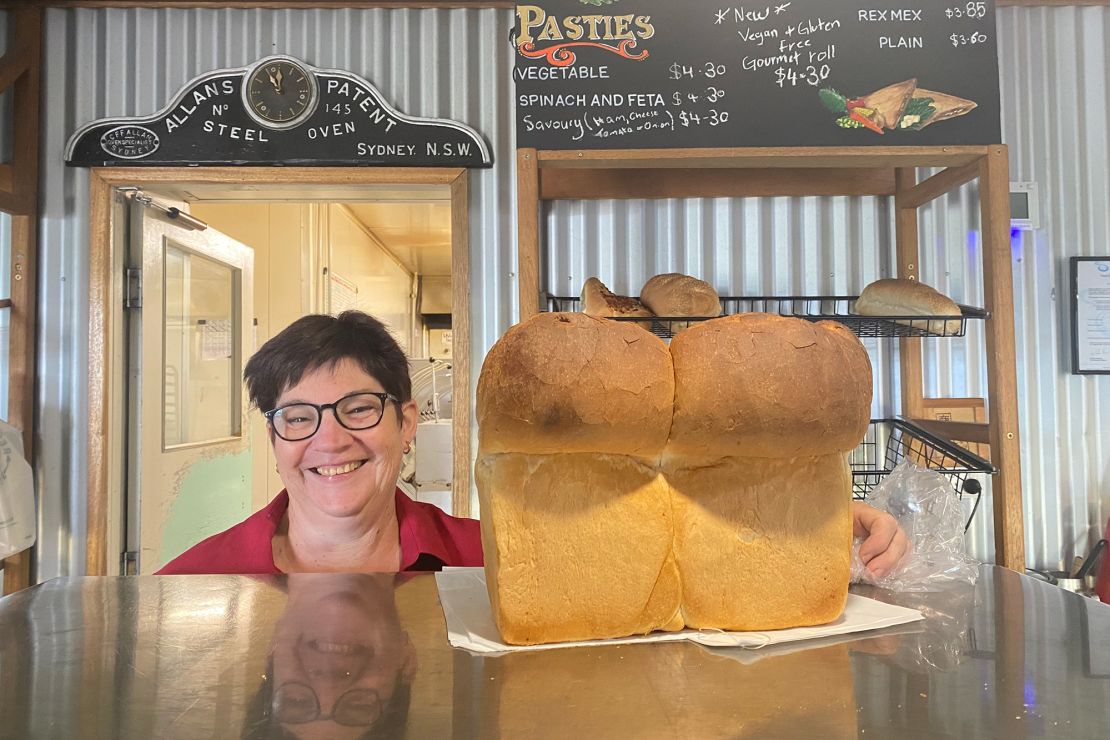 Joanne Kunde of Coff & Co holds a Yowie loaf. 