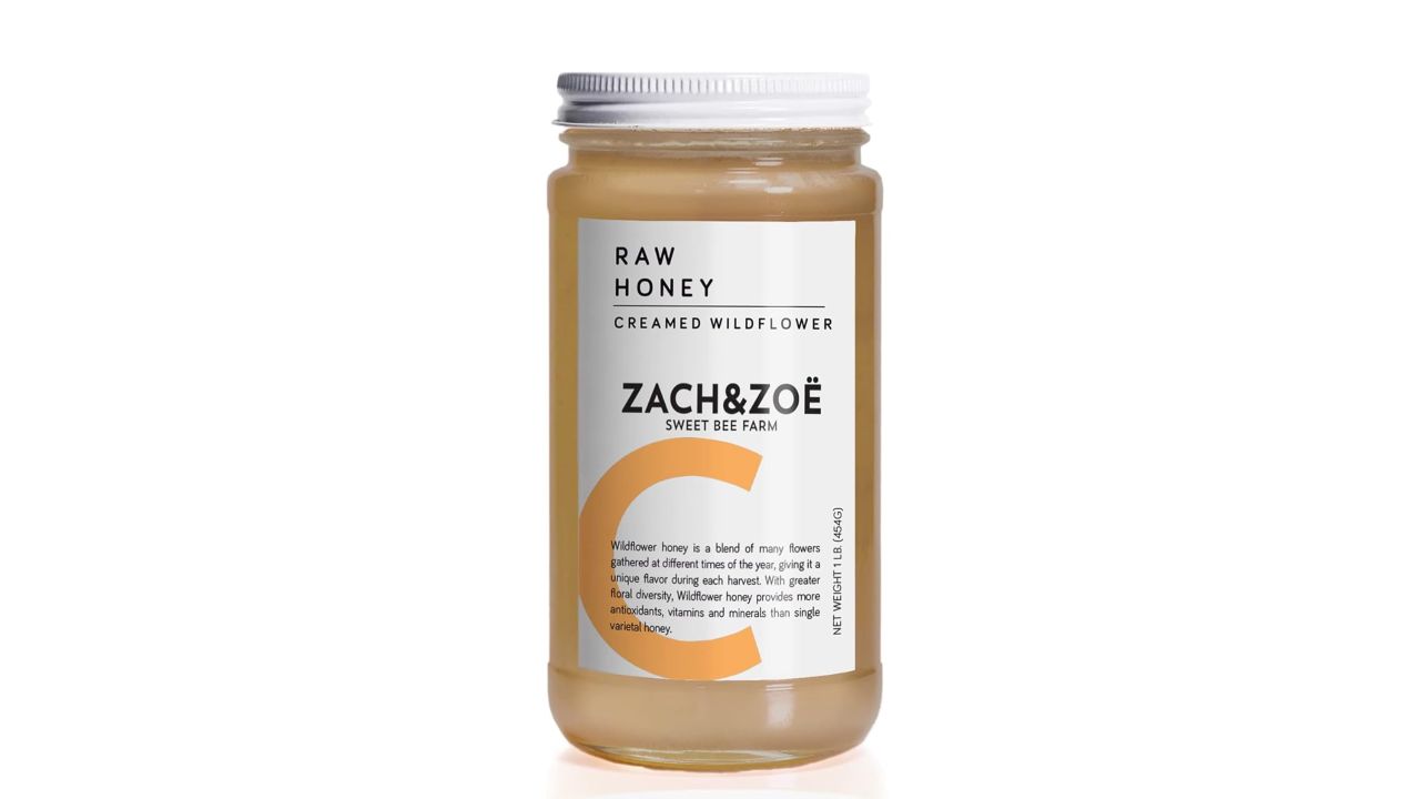 zach and zoe unfiltered raw creamed wildflower honey