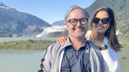 Francisco was diagnosed with early Alzheimer’s at age 46. His wife Zahydie is now his caregiver. Here they are visiting Alaska, a destination on their bucket list.