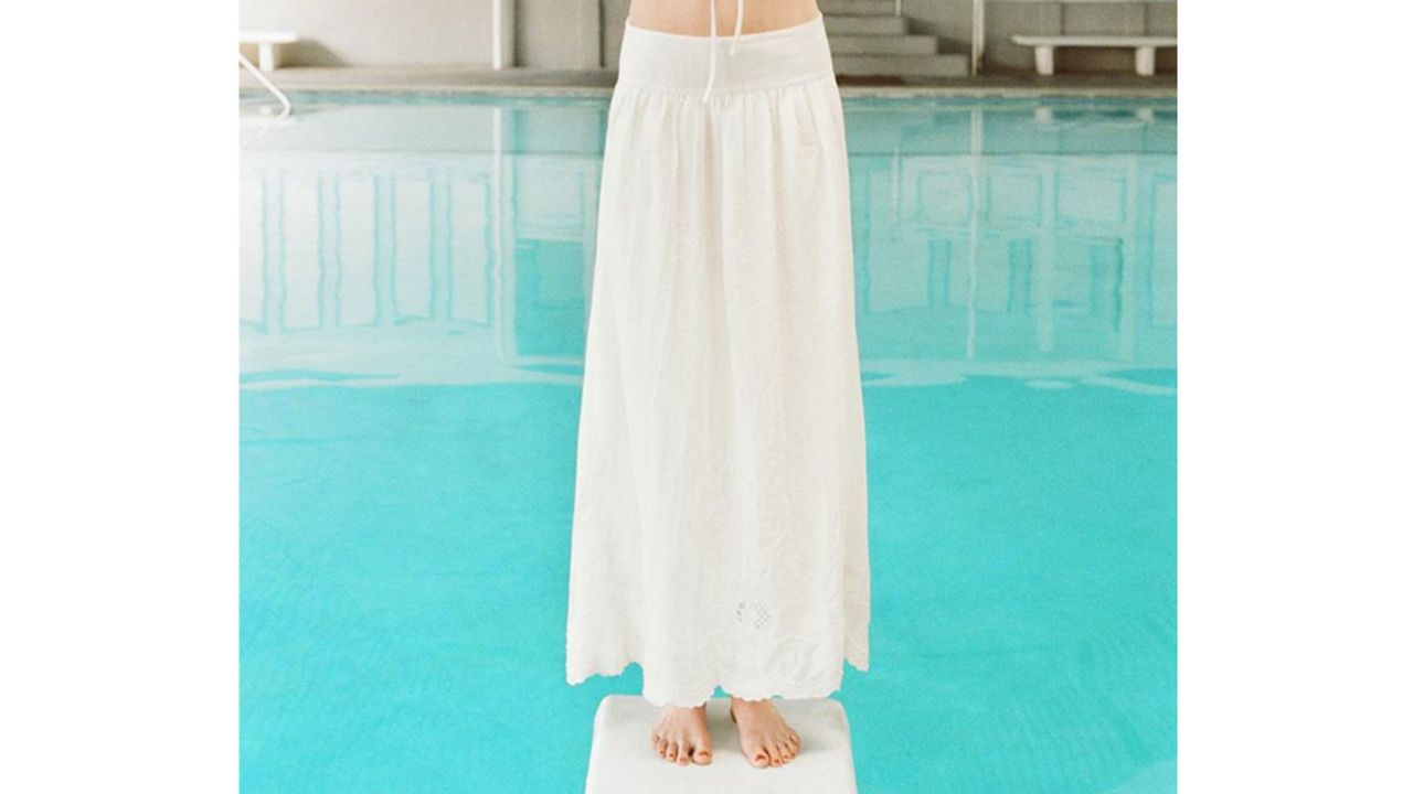 Zara Embroidered Long Skirt ZW Collection