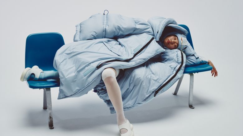 Konel's ZZZN Sleep Aparel System, a "smart" puffer jacket for power naps.