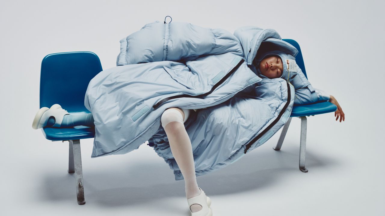 Konel's ZZZN Sleep Aparel System, a "smart" puffer jacket for power naps.