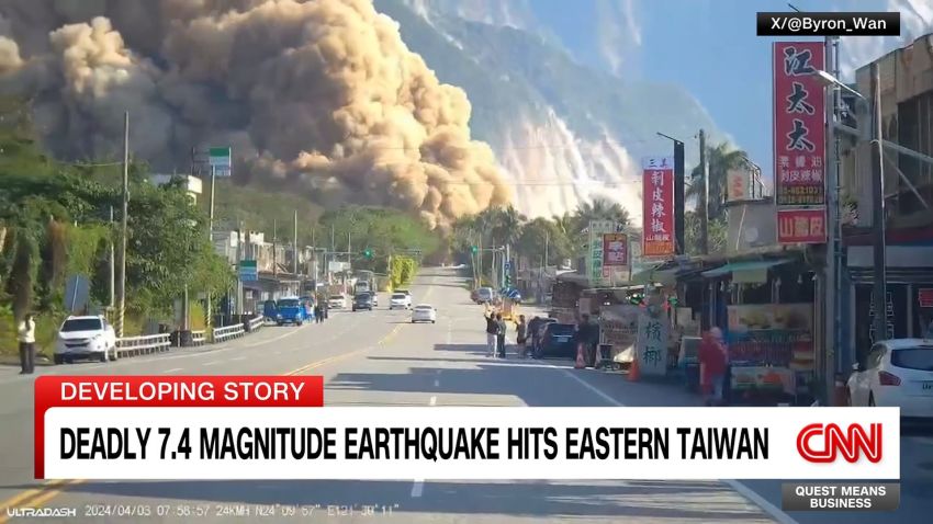 <p>Ivan Watson has the latest on the 7.4 magnitude earthquake that struck Taiwan's east coast.</p>