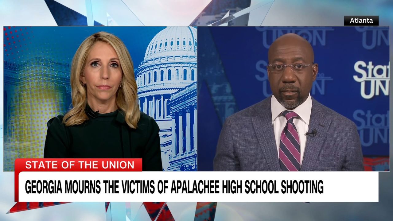 <p>Democratic Sen. Raphael Warnock joins CNN’s Dana Bash to talk about the latest on the shooting at Apalachee High School in Winder, Georgia.</p>