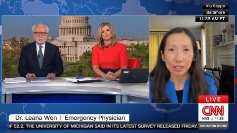 <p>Dr. Leana Wen, an emergency physician and the former Baltimore Health Commissioner, told CNN's Pamela Brown that the 988 suicide prevention hotline service should be a " bipartisan, nonpartisan initiative to get services to as many people as need them, including LGBTQ individuals." The administration is considering eliminating the service as a way to cut back on funding for next year’s discretionary budget for mental health, according to an internal document reviewed by CNN.</p>