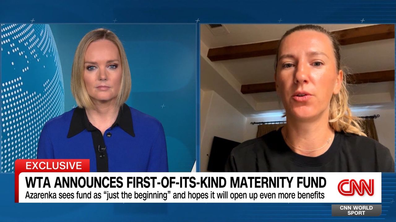 <p>WTA players are celebrating a landmark day for their sport with the creation of a maternity fund. One of those players, the 2-time Australian Open champion Victoria Azarenka, joined World Sport's Amanda Davies to discuss how life changing the maternity fund will be.</p>