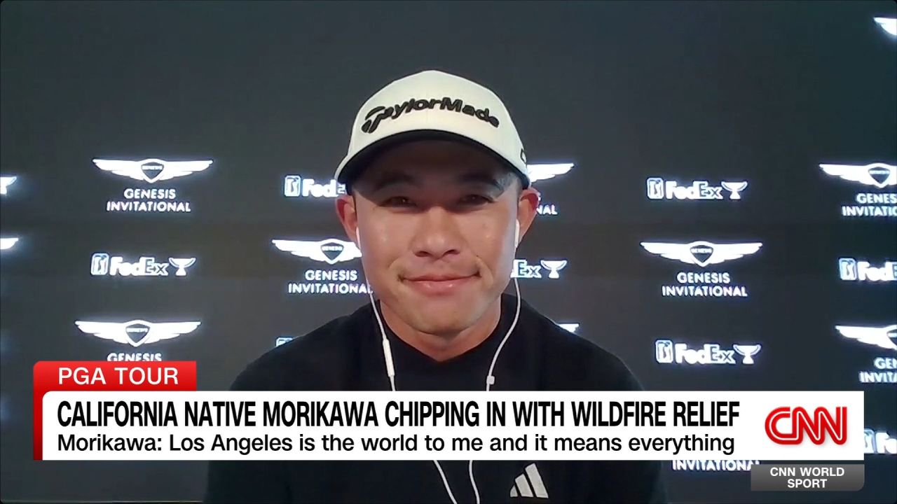 <p>World Sport's Don Riddell speaks with American golfer Collin Morikawa who is donating $1,000 per birdie, $2,000 per eagle at Pebble Beach & Genesis Invitational to the California Community Foundation and LAFD Foundation.</p>