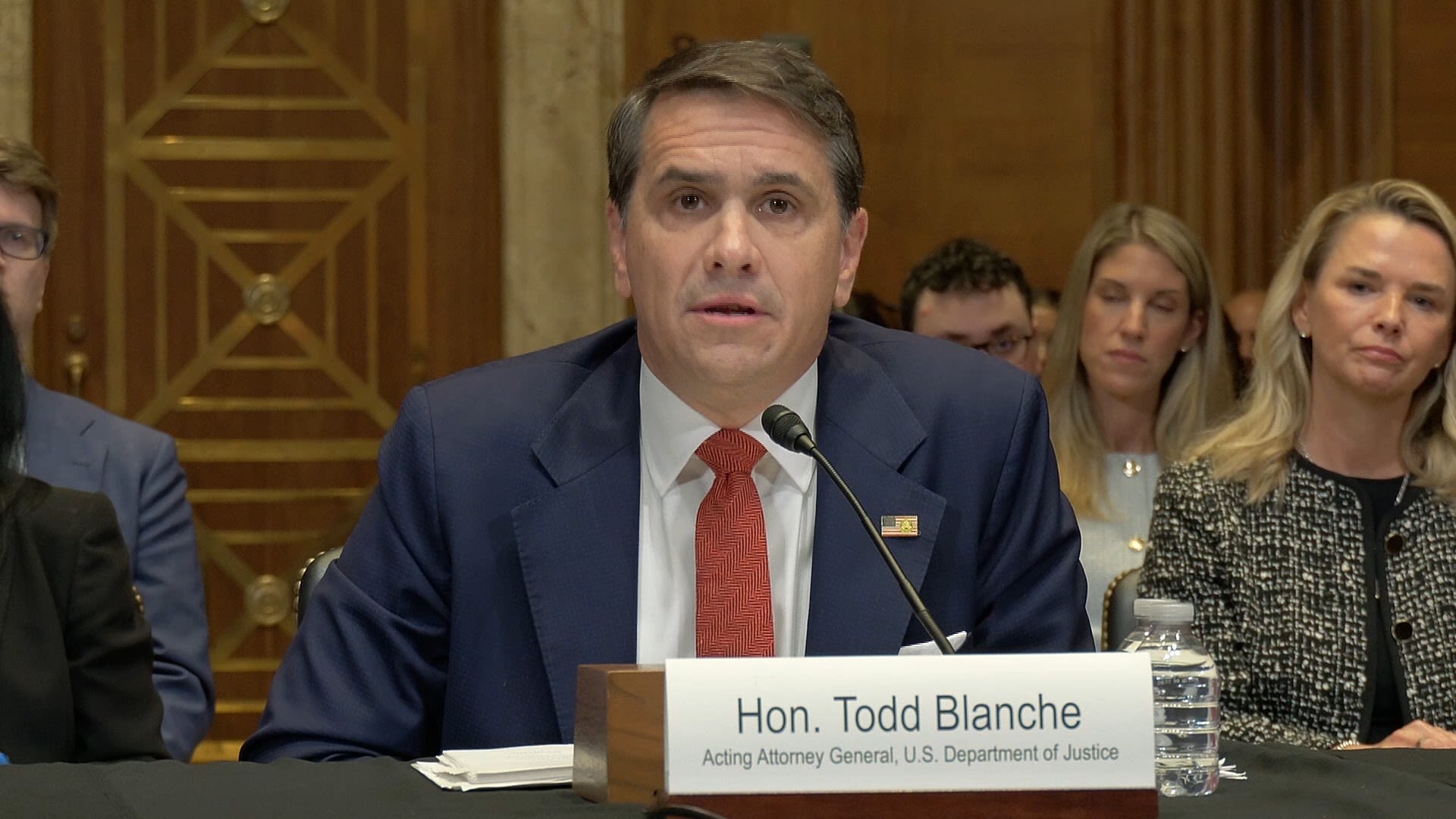 

<p>Attorney General Todd Blanche says anyone can apply for “anti-weaponization” fund money, even January 6 rioters</p>
<p>” onload=”this.classList.remove(‘image__dam-img–loading’)” onerror=”imageLoadError(this)” height=”1080″ width=”1920″ loading=”lazy”></picture>     </div>
<div>
<div>
<p>Blanche says anyone can apply for “anti-weaponization” fund money</p>
</p></div>
<p>                                                    0:33          <span>         </span>  </p>
</p></div>
</p></div>
</p></div>
<p data-uri=