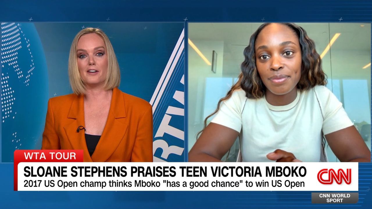 <p>Victoria Mboko started the year ranked 333rd in the world, but opened her season with a stunning 22-match winning streak. 2017 US Open champ Sloane Stephens has been telling World Sport's Amanda Davis all about how impressive the teenager has been this year.</p>