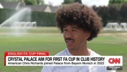 <p>Crystal Palace will be hoping it will be a case of third time lucky against a Manchester club in the FA Cup final, as the Eagles take on Manchester City at Wembley Stadium on Saturday. Palace fell short against Manchester United in 2016 and 1990, and emerging star defender Chris Richards, who hails from Birmingham, Alabama, is acutely aware of the legendary Palace side of 1990, as he's been exclusively telling our Senior Sports Analyst Darren Lewis at the South London club's training ground. </p>