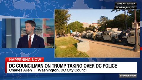 <p>Charles Allen, Ward 6 city councilman for DC, joined CNN's Pamela Brown to discuss President Trump's federal takeover of the police force in the nation's capital, calling it "fundamentally un-American."</p>