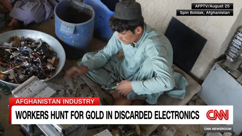 In Afghanistan, workers hunt for gold in discarded electronics