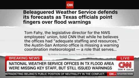 <p>CNN's Brian Todd breaks down the warnings from the National Weather Service ahead of the deadly and catastrophic flooding in the Texas Hill Country.</p>
