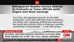 <p>CNN's Brian Todd breaks down the warnings from the National Weather Service ahead of the deadly and catastrophic flooding in the Texas Hill Country.</p>