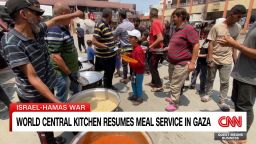 <p>Aid group resumes operations after seven of its workers were killed by an Israeli strike.</p>