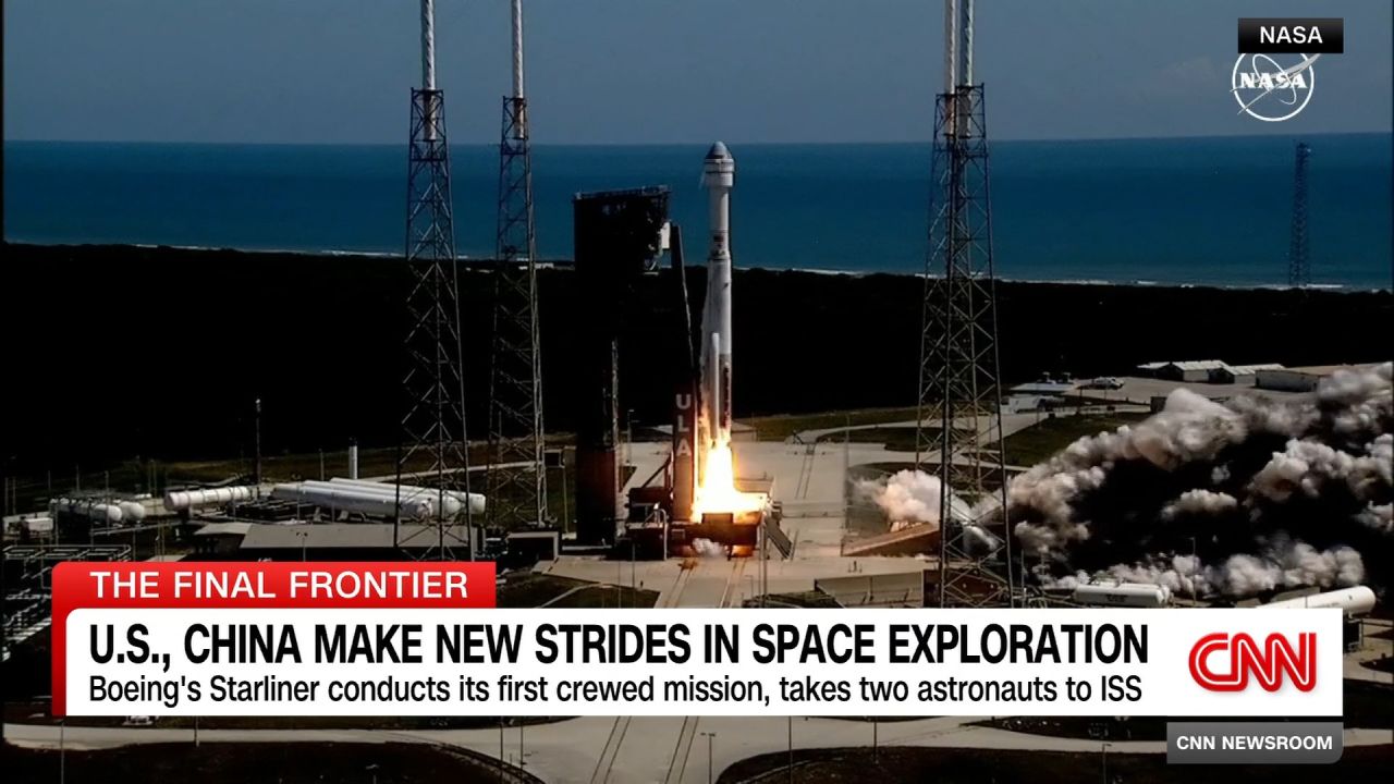 <p>It's been a busy week in space. Boeing’s Starliner finally made it to space to be greeted by Intl. Space Station astronauts, the SpaceX Starship completed a test flight from liftoff to splashdown, and China’s Chang’e 6 mission has samples from the far side of the moon set to return to Earth. CNN's Paula Newton reports.</p>