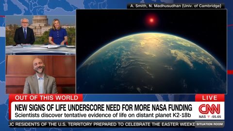 <p>Astrophysicist and NASA Adviser Paul Sutter joined "The Situation Room with Wolf Blitzer and Pamela Brown" to share what he calls "excitedness with a healthy dose of scientific skepticism" about the detection of possible life on a planet far beyond our solar system.</p>