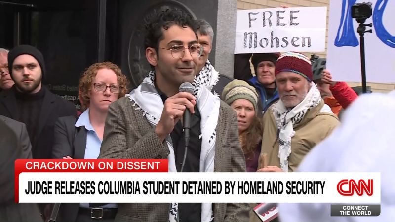 Judge releases Columbia student Mohsen Mahdawi detained by homeland security
