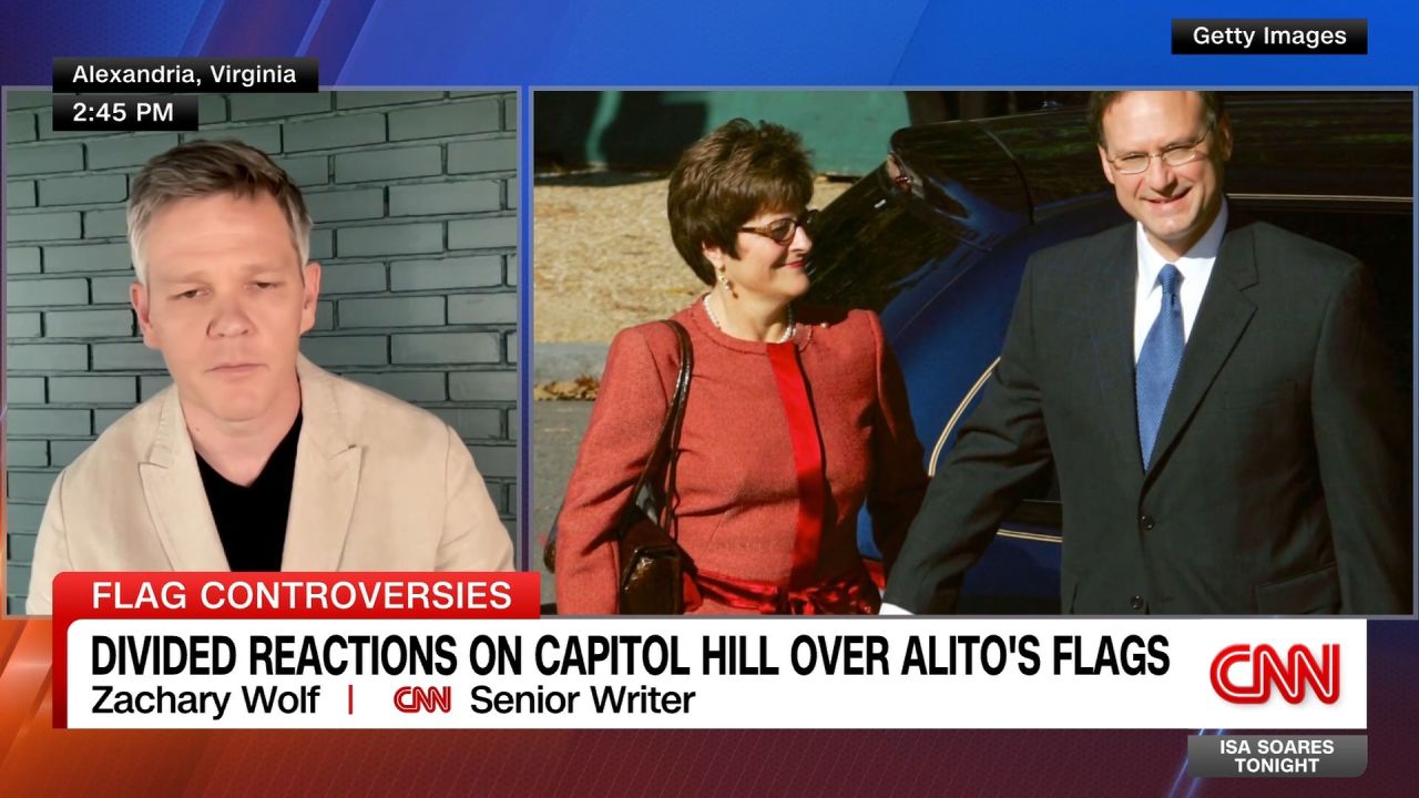 <p>The question of impartiality continues to loom heavily over the U.S. Supreme Court Justice Samuel Alito, after another controversial flag was spotted flying above his summer house. CNN's Zachary Wolf explains how this symbolic gesture is dividing U.S. lawmakers. </p>
