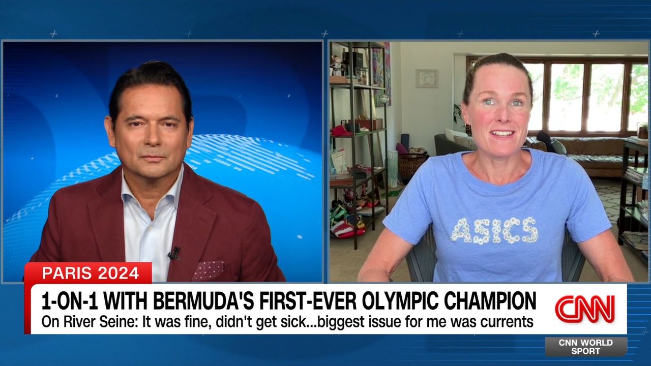 <p>Flora Duffy made history by winning triathlon gold at Tokyo Games for Bermuda. Three years later, CNN World Sport's Patrick Snell speaks with Duffy ahead of her title defense.</p>