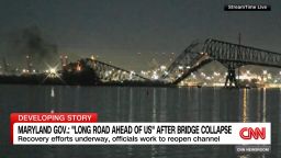 <p>Maryland's governor explains how long it will take to rebuild the Francis Scott Key bridge, and breaks down the search for those still missing. CNN's Pete Muntean reports.</p>