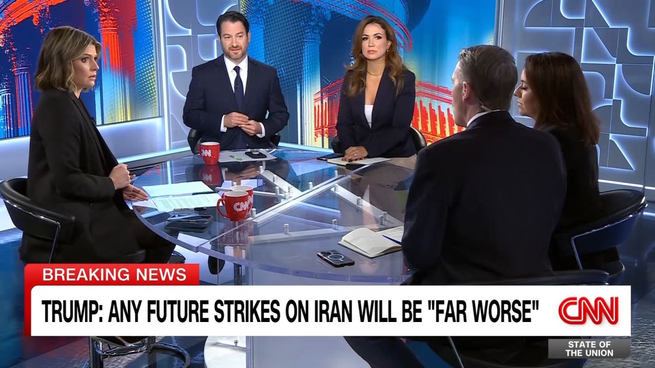 <p>Joel Rubin, Scott Jennings, Xochitl Hinojosa and Rebecca Heinrichs react as the Vice President defends the administration’s strikes in Iran. </p>
