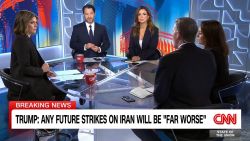 <p>Joel Rubin, Scott Jennings, Xochitl Hinojosa and Rebecca Heinrichs react as the Vice President defends the administration’s strikes in Iran. </p>