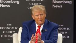 <p>Former President Donald Trump wouldn't tell a Bloomberg News journalist at the Chicago Economic Club if he had spoken to Russian President Vladimir Putin since leaving office, but said it would be "a smart thing."</p>