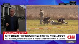 <p>The Polish military accuses Moscow of an "act of aggression" after Russian drones violate Poland's airspace. Nick Paton Walsh has details.</p>