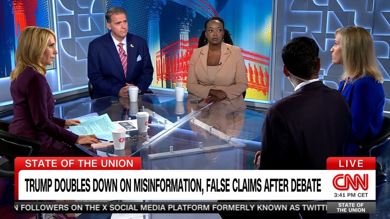 <p>CNN’s Dana Bash presses Republican vice presidential nominee Sen. JD Vance over his baseless claims about immigrants in Springfield, Ohio.</p>