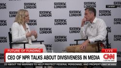 <p>NPR CEO Katherine Maher speaks with Max Foster at SXSW London</p>