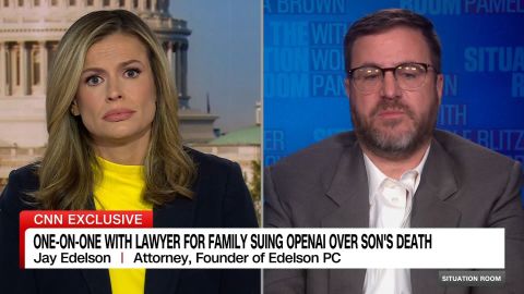 clipped thumbnail - Lawyer for family of 16-year-old who asked ChatGPT for advice on how to commit suicide joins The Situation Room - CNN ID 21902562 - 00:01:03;00