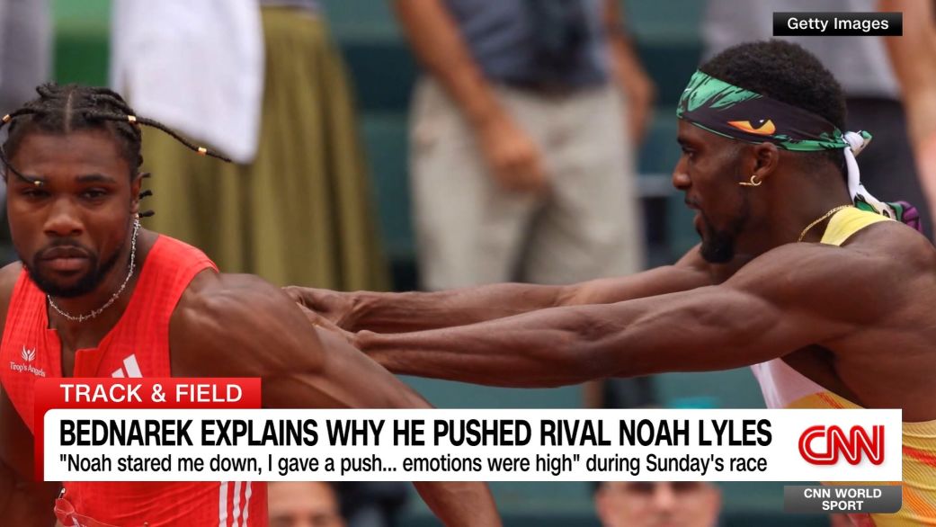 <p>At last week's USA Track and Field Championships in Oregon, Kenny Bednarek shoved Noah Lyles after losing to him in the 200 metres. It sounds like cooler heads have now prevailed, and Bednarek has been telling CNN's Coy Wire how he feels about it.</p>