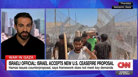 <p>The U.S. plan calls for a 60-day ceasefire in exchange for the release of 10 living and 18 deceased hostages. Jeremy Diamond reports on the assurances Hamas is seeking to accept the ceasefire, and the aid situation in Gaza.</p>