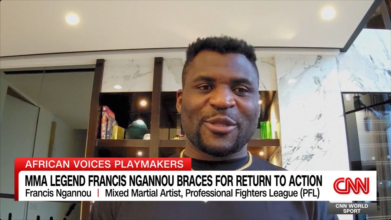 <p>Francis Ngannou hasn’t been in the cage since defeating Ciryl Gane by unanimous decision in early 2022. That fight wound up being the Cameroonian’s last bout in UFC, as he left the company soon afterward. In early 2023, the former heavyweight champion signed with the PFL (Professional Fighters League). Ngannou had spent the past 18 months in the boxing ring And now he's back in MMA, with Ngannou facing Renan Ferreira in his PFL debut this weekend in Saudi Arabia, in the modestly named "Battle of the Giant: Brace for Impact". The 38-year-old remains supremely confident, as he's been telling World Sport's Patrick Snell.</p>