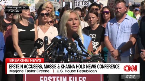 <p>House Republican Marjorie Taylor Greene, known as a Trump loyalist, has been one of the key Republican voices calling on his administration to fully release the Jeffrey Epstein files. She spoke at a news conference ahead of several Epstein accusers. </p>