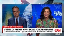 <p>Michigan Gov. Gretchen Whitmer tells CNN’s Jake Tapper that “this election is going to be close” in the key battleground states of Michigan, Pennsylvania and Wisconsin.</p>