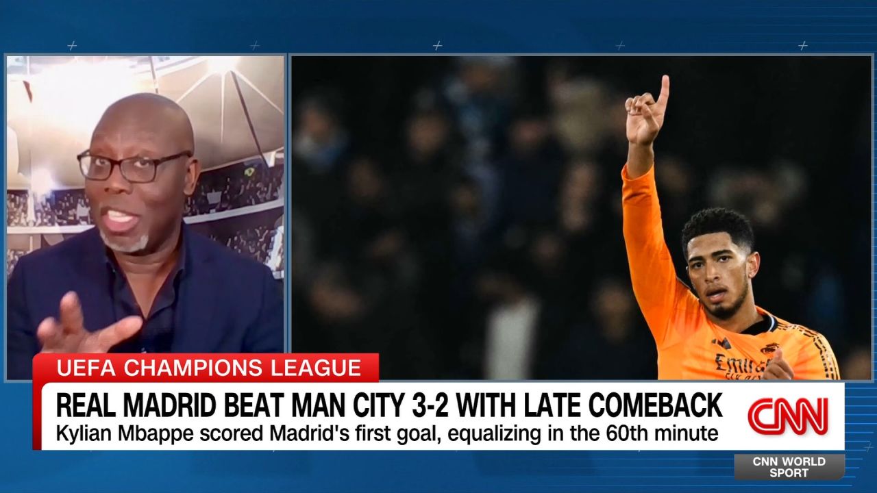 <p>CNN World Sport's Don Riddell discusses Real Madrid's thrilling comeback over Man City as well as the rest of the day's UCL action with CNN senior sports analyst Darren Lewis.</p>