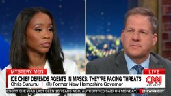 <p>Masked agents seen in deportation arrest videos are raising questions about why they aren't identifying themselves when asked. Former Governor Chris Sununu (R-NH) says they have a right to protect themselves but Democrats on the NewsNight panel call it intimidation.</p>