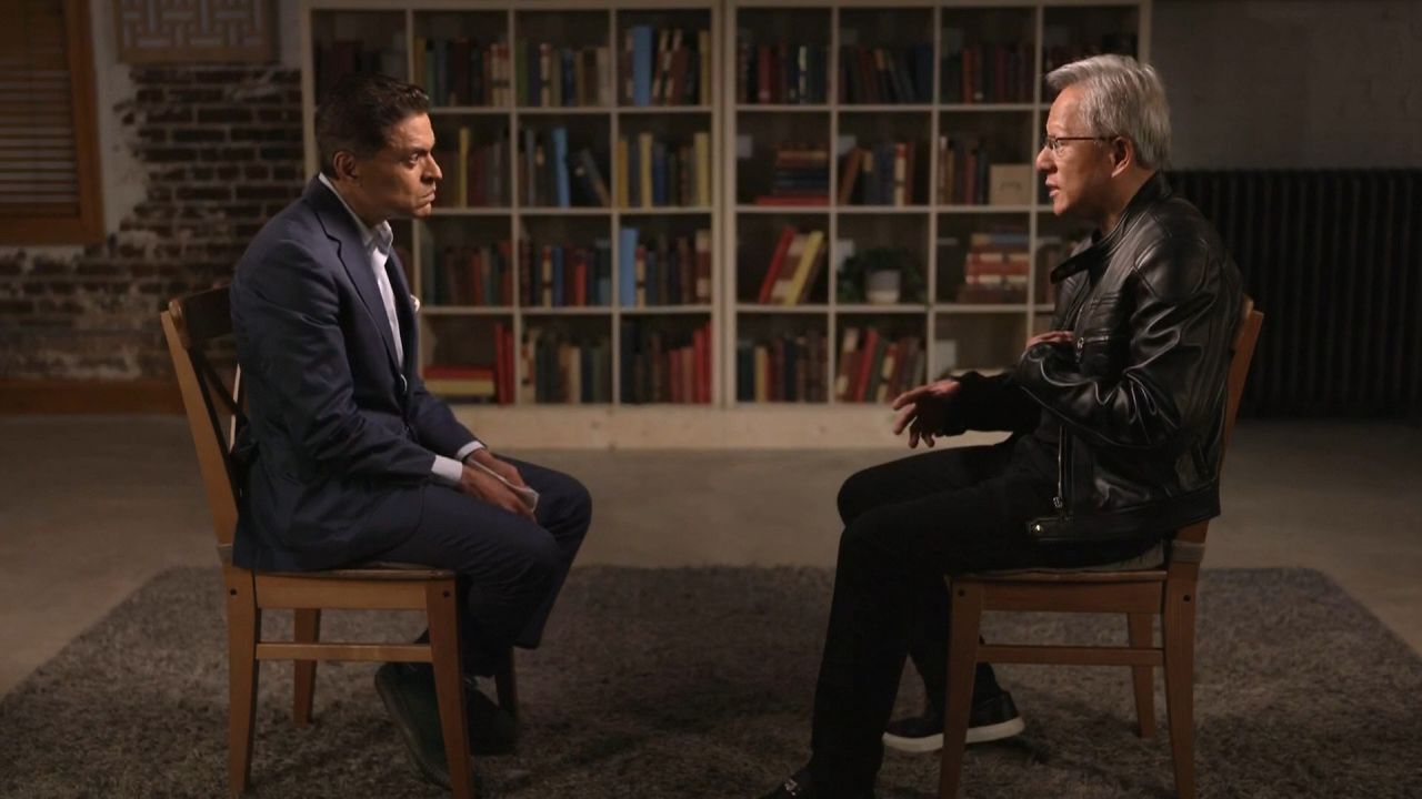 <p>Fareed speaks with Nvidia CEO Jensen Huang about the productivity gains from the AI revolution — and whether people should be concerned about job losses.</p>