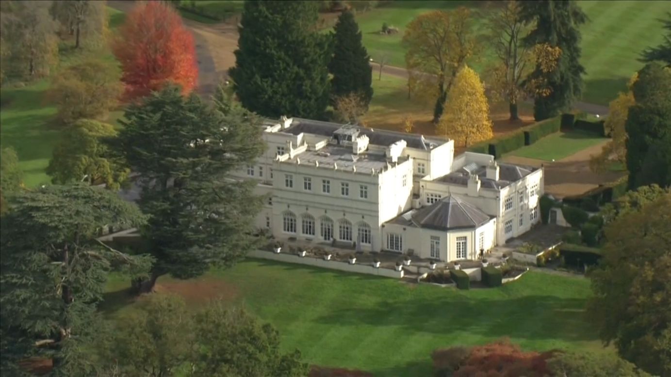 <p>Aerial footage from the BBC via Reuters shows the Royal Lodge on the grounds of Windsor Castle where Prince Andrew currently resides </p>