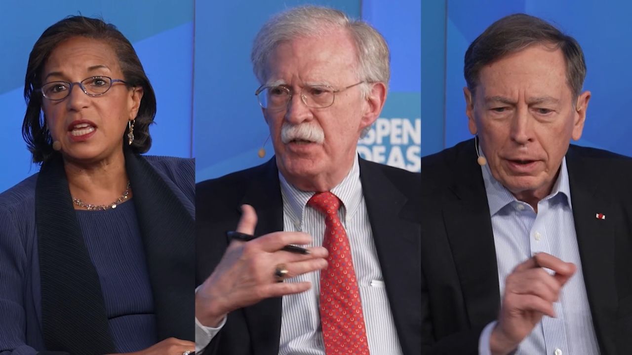 <p>At the Aspen Ideas Festival, Fareed assesses President Donald Trump’s worldview with two former national security advisers — John Bolton and Susan Rice — and one former CIA director, retired Gen. David Petraeus.</p>