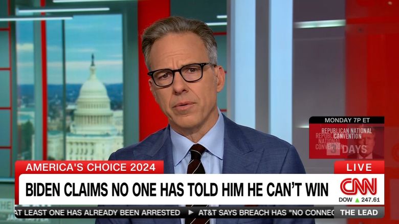 <p>CNN's Jake Tapper reports</p>