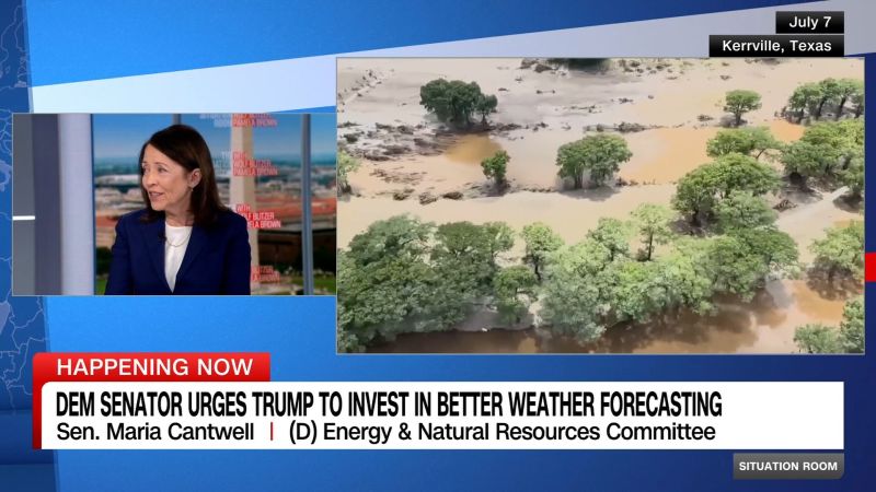 Investing in Weather Forecasting: Senator Cantwell Says Upgrades are Crucial After Texas Flooding