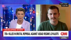 <p>The Economist's Syria correspondent Gareth Browne was in Latakia when violence erupted, seemingly set off by Assad regime loyalists. He tells Becky Anderson about the apparently out-of-control response to what Syria's government is characterizing as an attempted insurrection.</p>